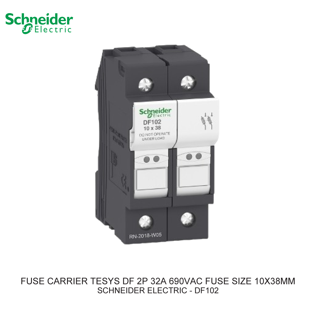 FUSE CARRIER TESYS DF 2P 32A 690VAC FUSE SIZE 10X38MM
