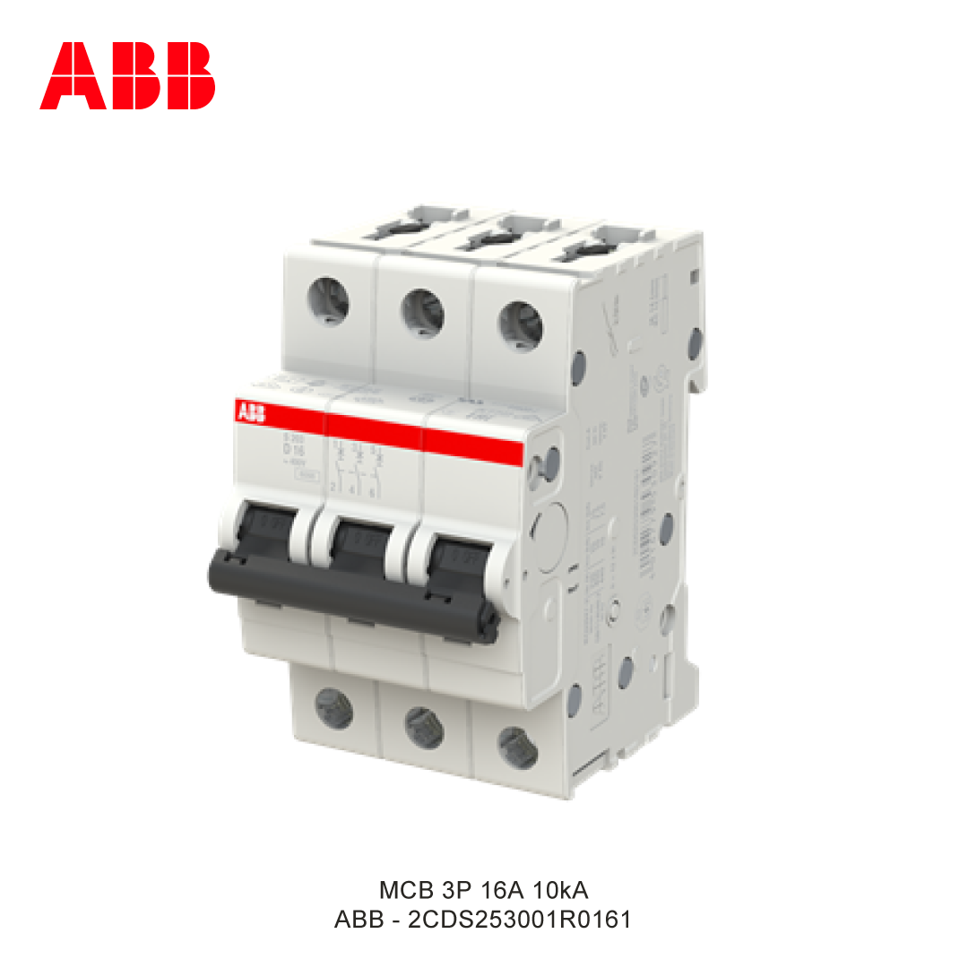 MCB 3P 16A 6kA/10kA KURVA D
