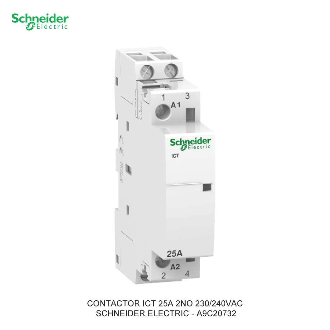 CONTACTOR ICT 25A 2NO 230/240VAC