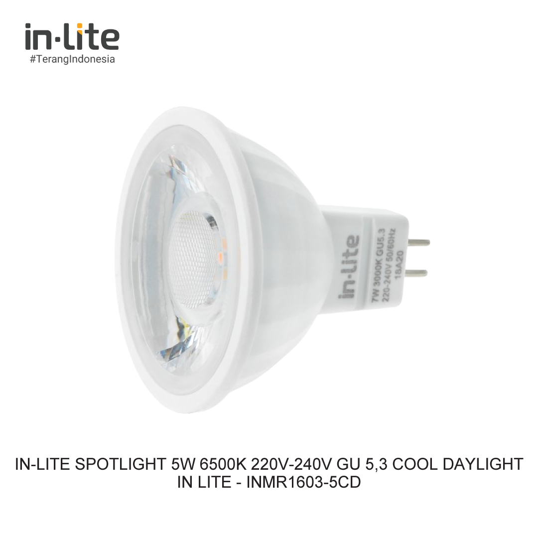 IN-LITE SPOTLIGHT 5W 6500K 220V-240V GU 5,3