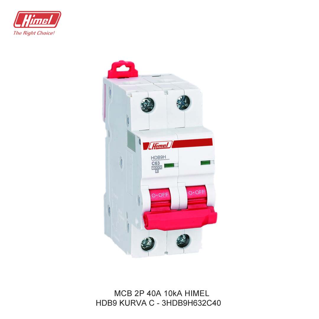 MCB HIMEL HDB9-63 C 2P 40A 10kA