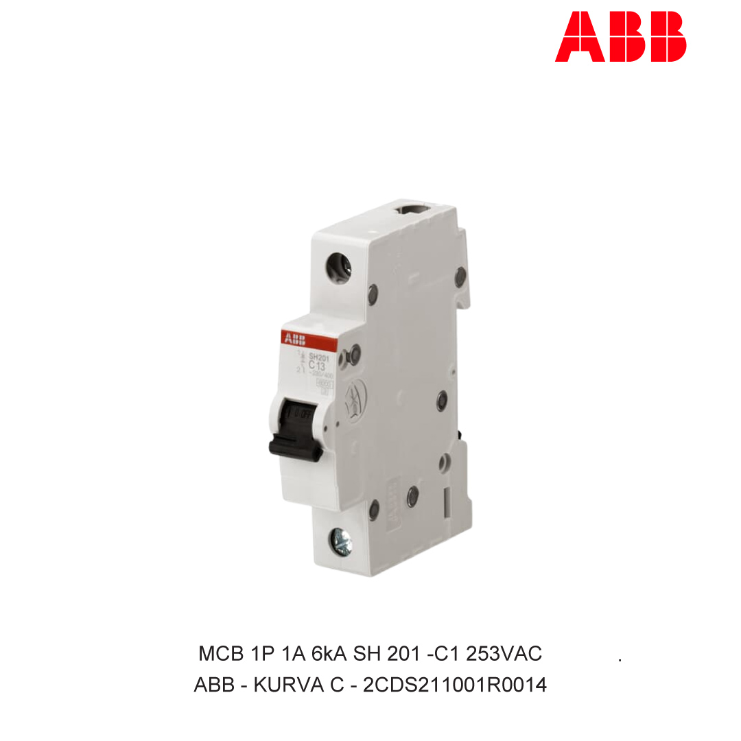 MCB 1P 1A 6kA CURVA C