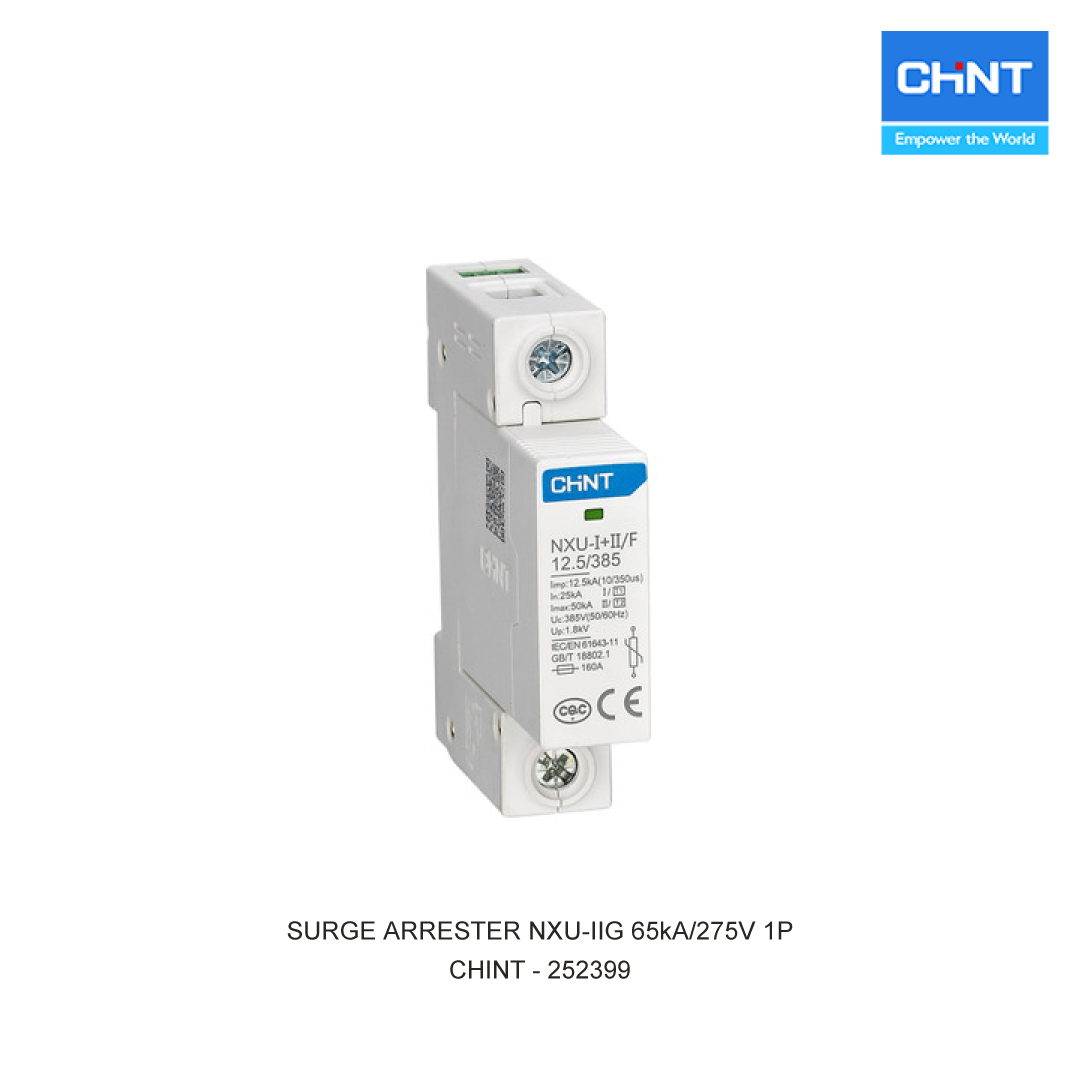 SURGE ARRESTER NXU-IIG 65kA/275V 1P