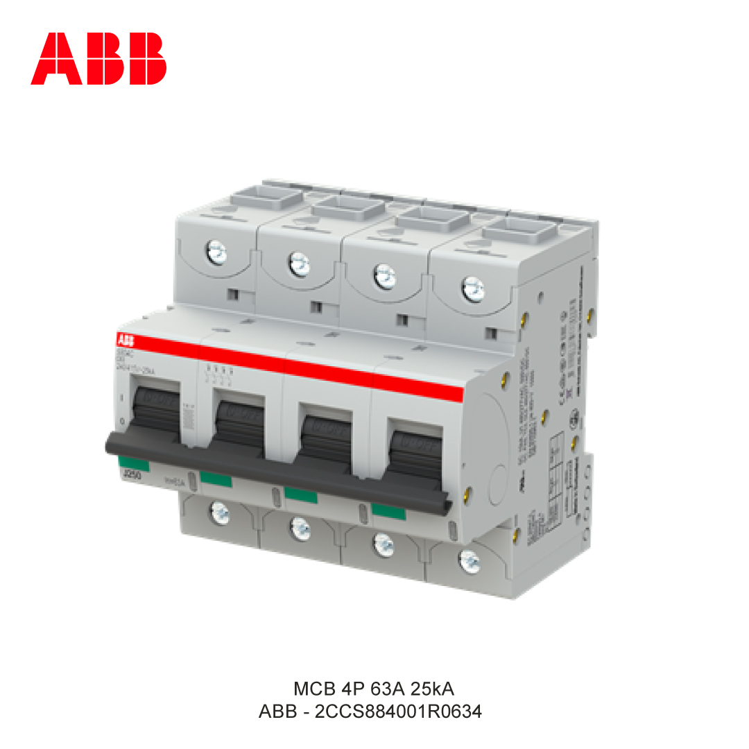 MCB 4P 63A 25kA KURVA C