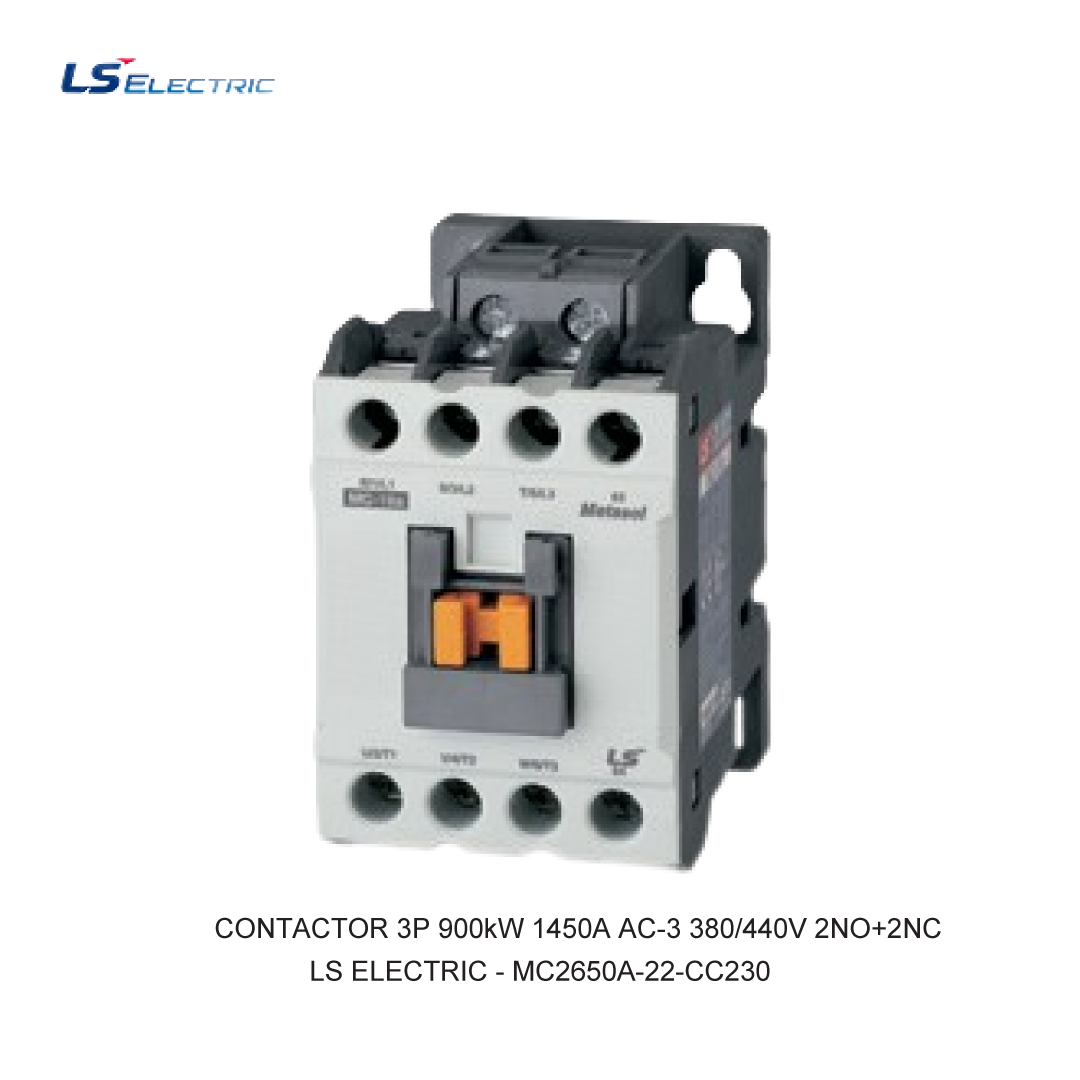 CONTACTOR 3P 900kW 1450A AC-3 380/440V 2NO+2NC