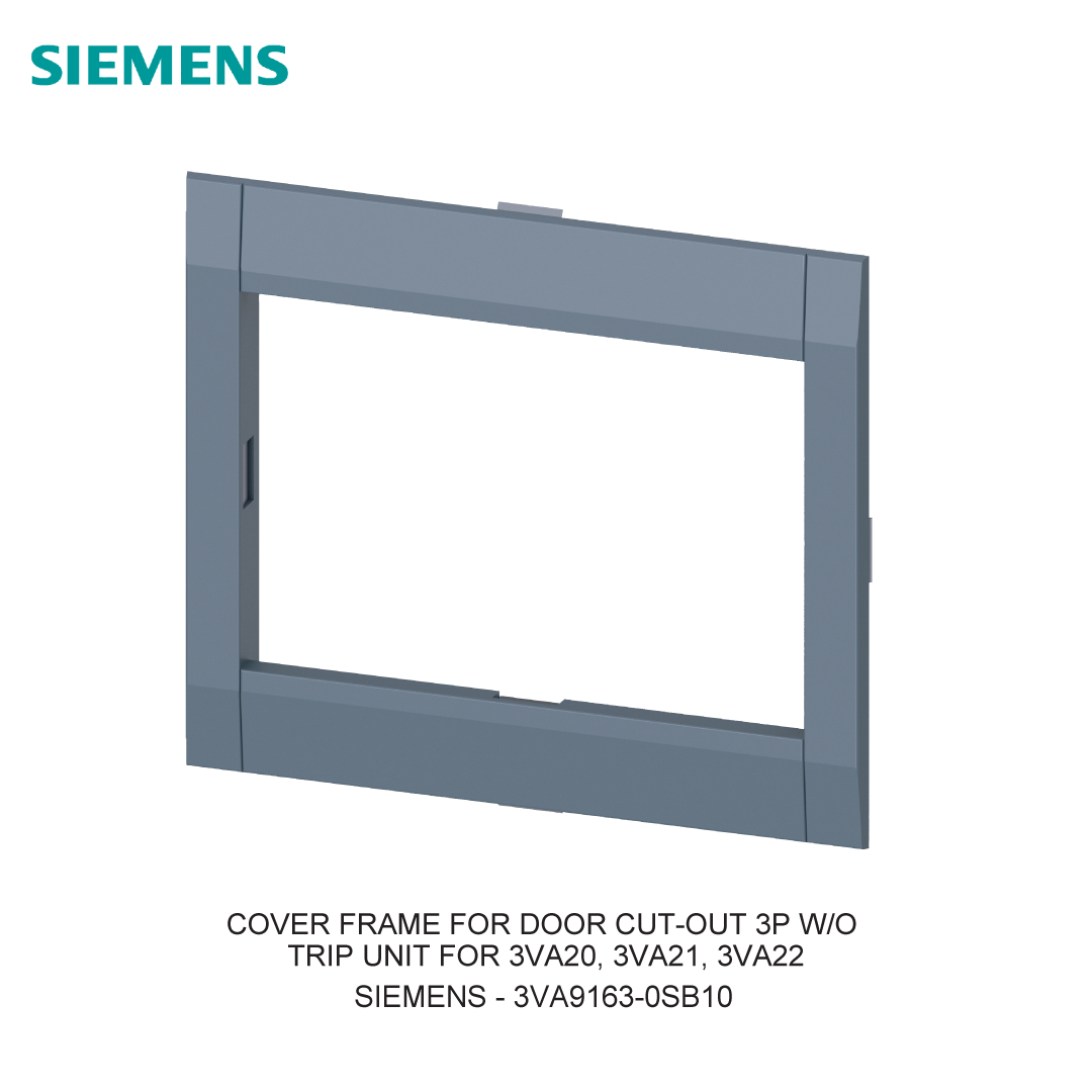 COVER FRAME FOR DOOR CUT-OUT 3P W/O TRIP UNIT FOR 3VA20, 3VA21, 3VA22