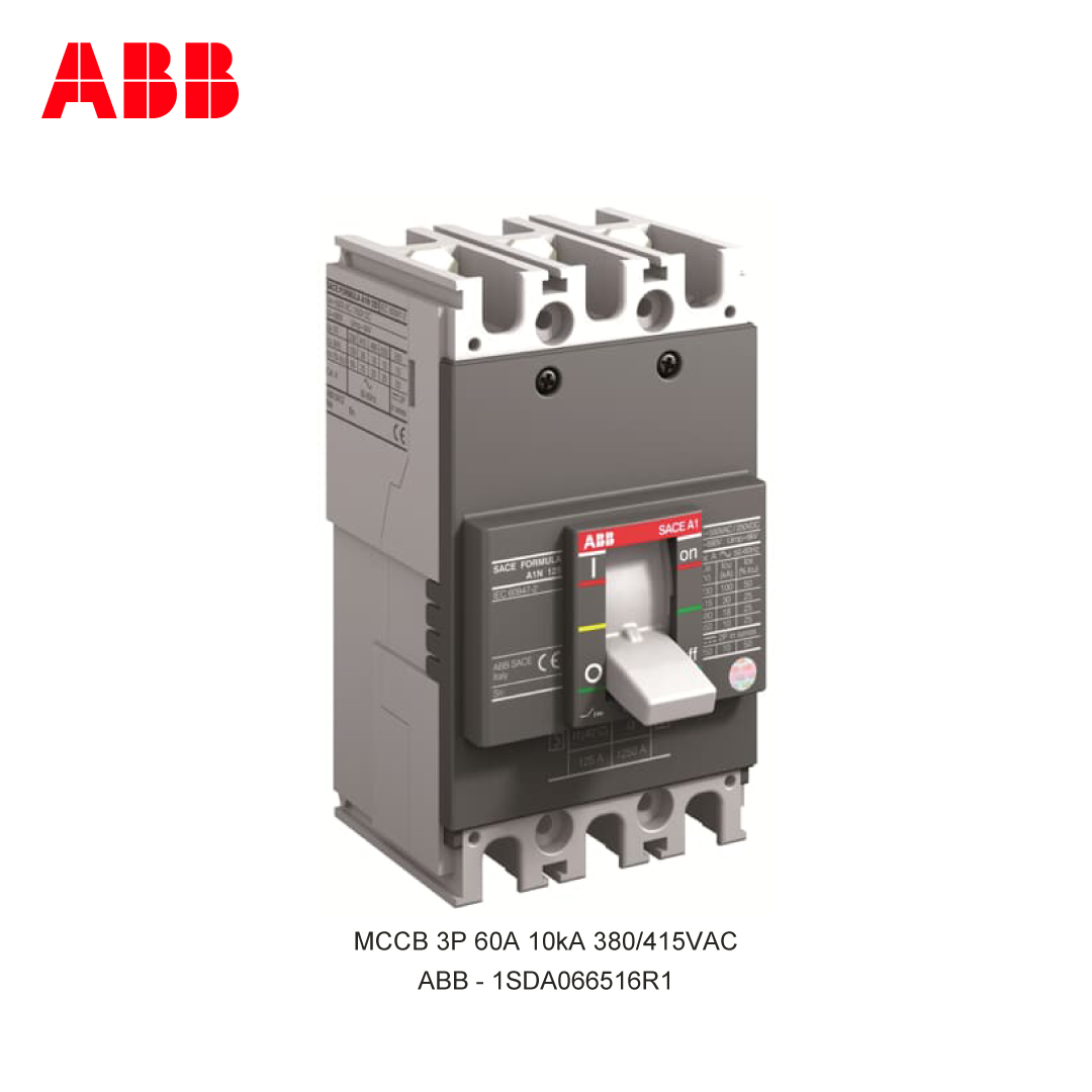 MCCB 3P 60A 10kA 380/415VAC