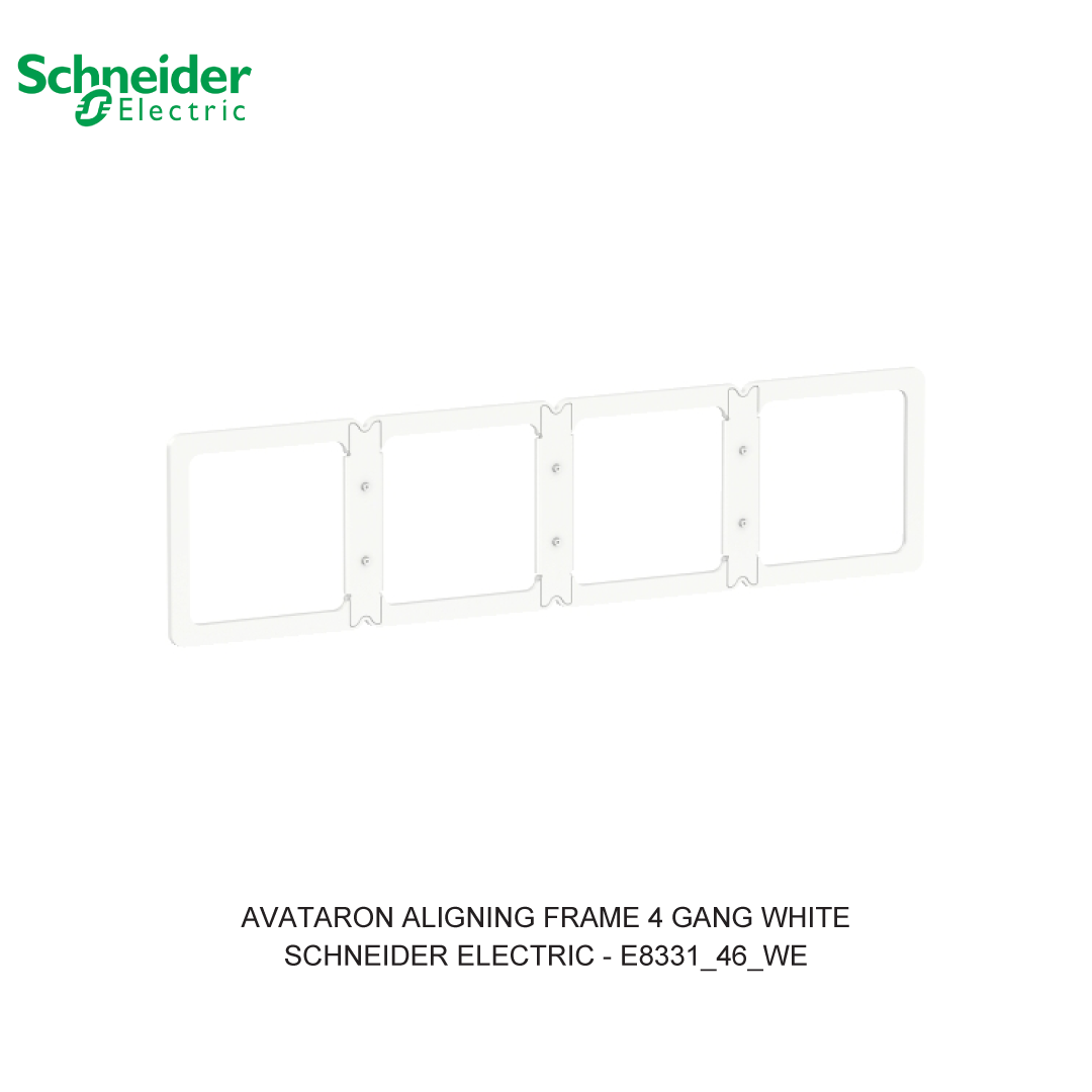 AVATARON ALIGNING FRAME 4 GANG WHITE