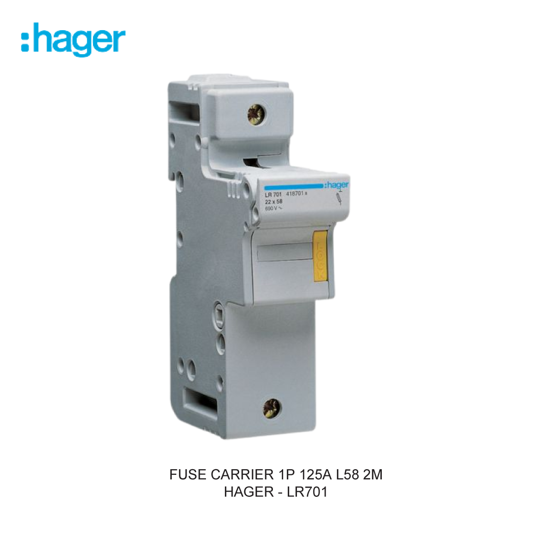 FUSE CARRIER 1P 125A L58 2M