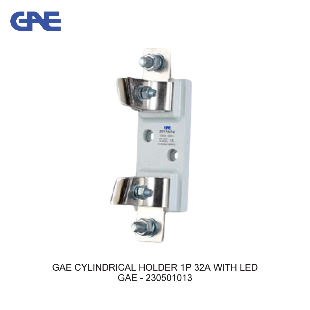 GAE CYLINDRICAL HOLDER 1P 32A WITH LED