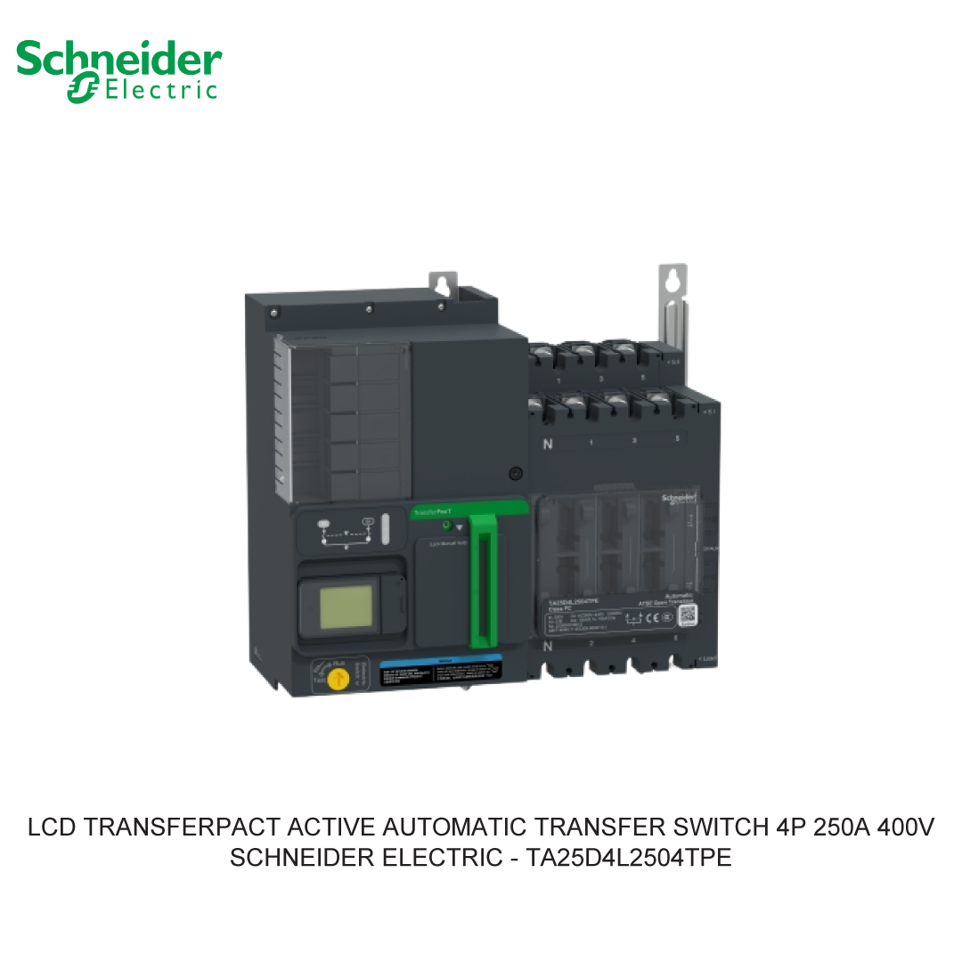 LCD TRANSFERPACT ACTIVE AUTOMATIC TRANSFER SWITCH 4P 250A 400V