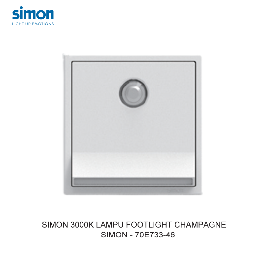 SIMON i7 SAKELAR SENSOR FOOTLIGHT 3000K CHAMPAGNE