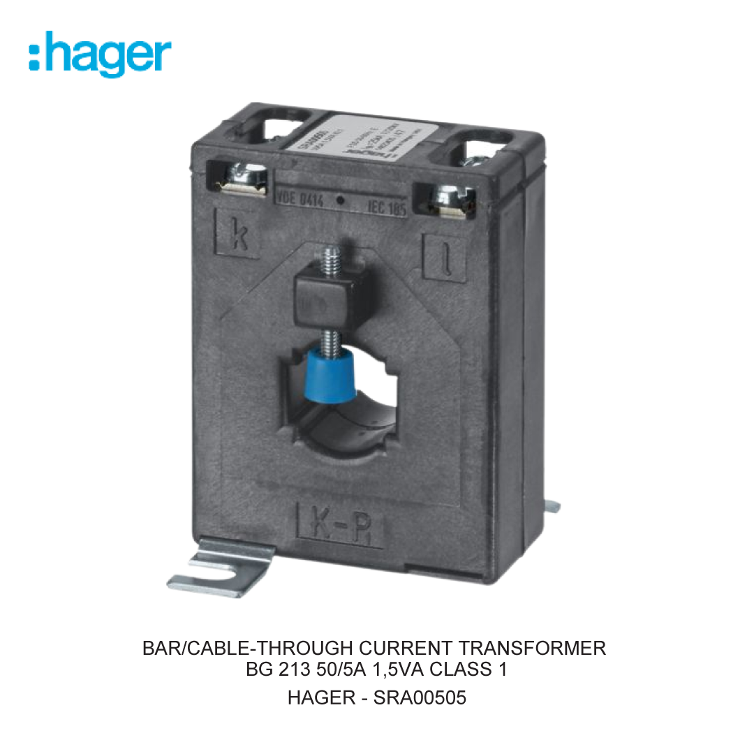BAR/CABLE-THROUGH CURRENT TRANSFORMER BG 213 50/5A 1,5VA CLASS 1