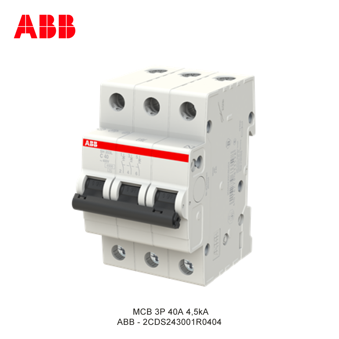 MCB 3P 40A 4,5kA CURVA C