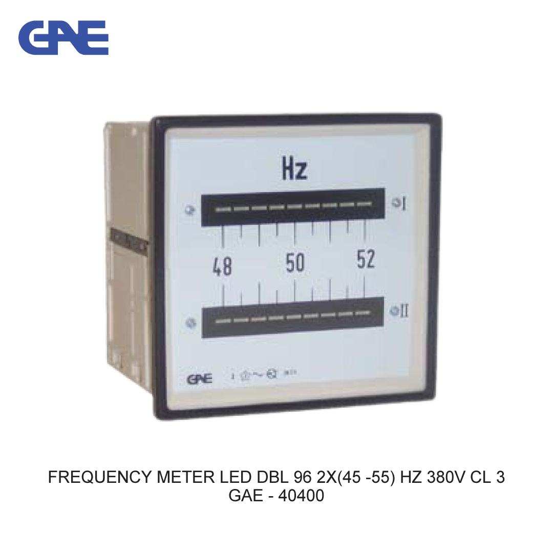 FREQUENCY METER LED DBL 96 2X(45 -55) HZ 380V CL 3