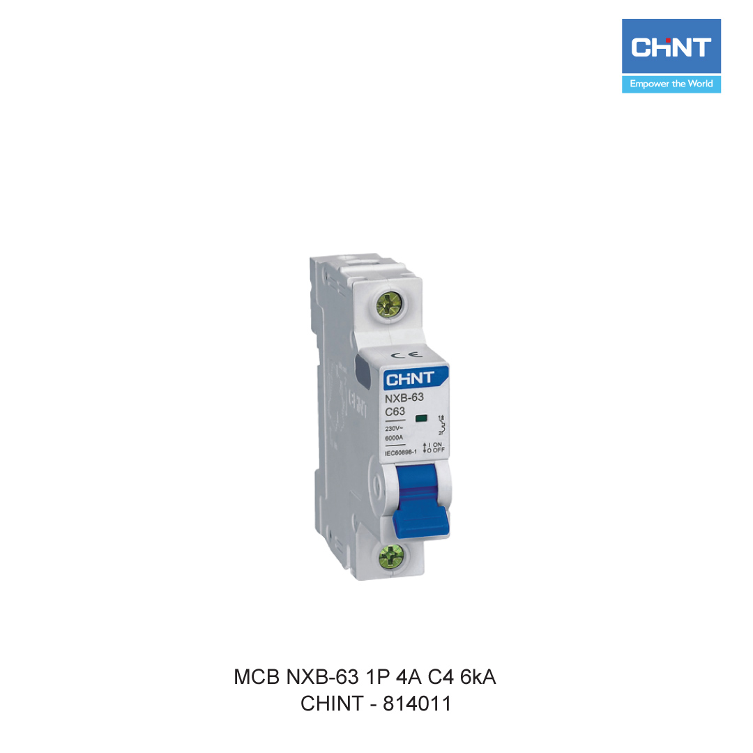 CHINT MCB NXB-63 1P 4A C4 6kA