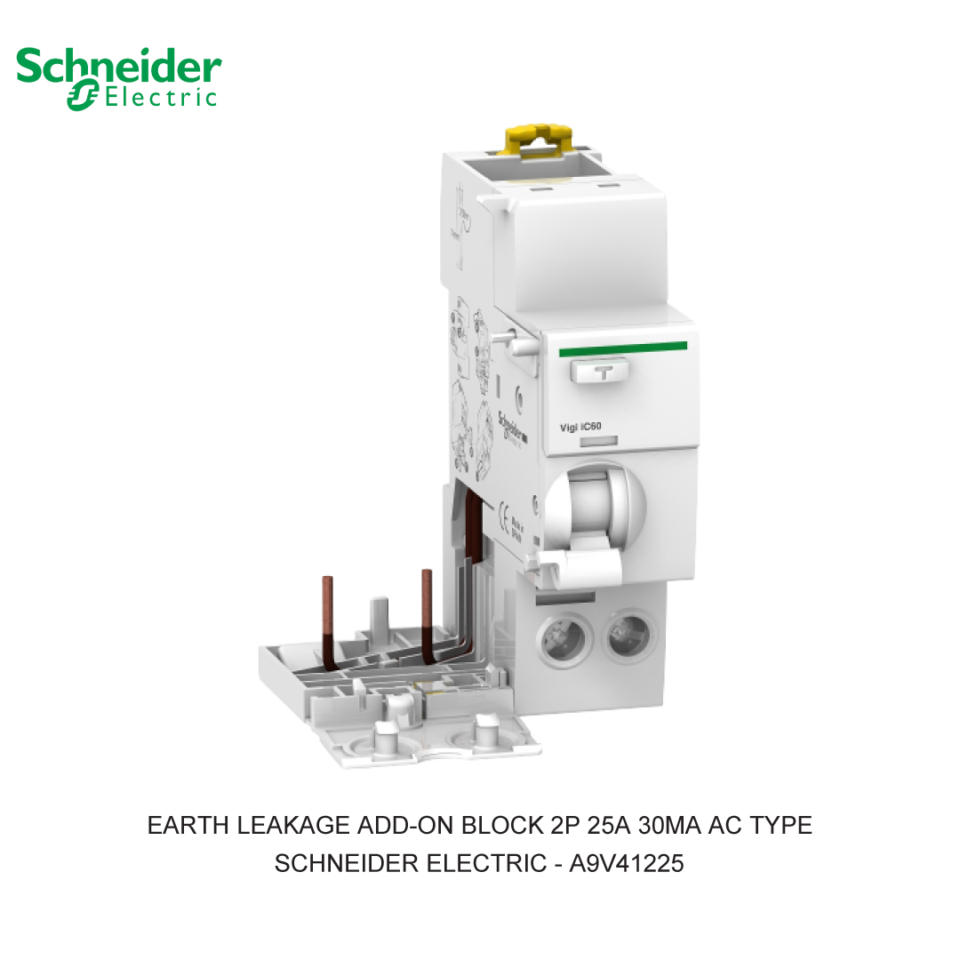 EARTH LEAKAGE ADD-ON BLOCK 2P 25A 30MA AC TYPE