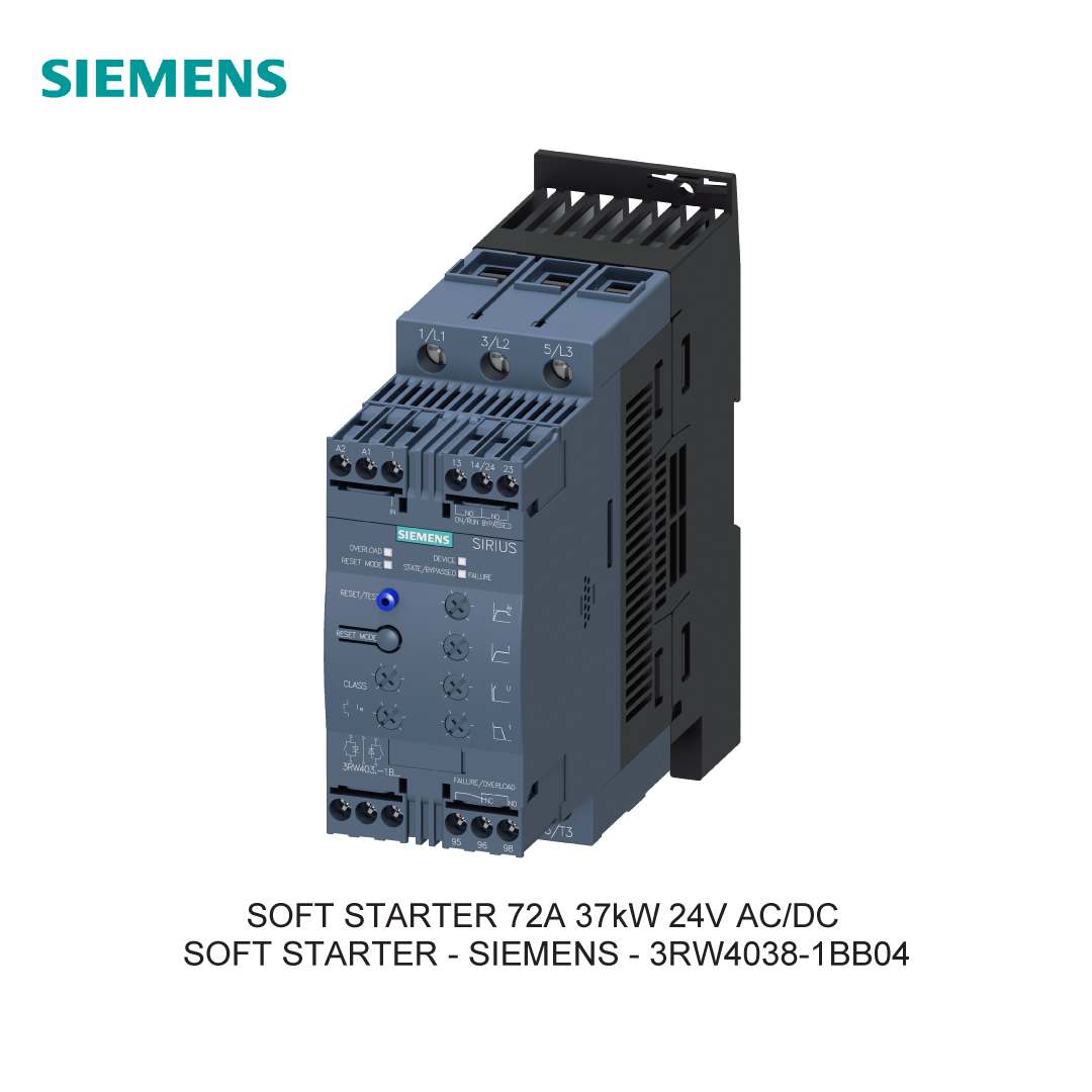 SOFT STARTER 72A 37kW 24V AC/DC
