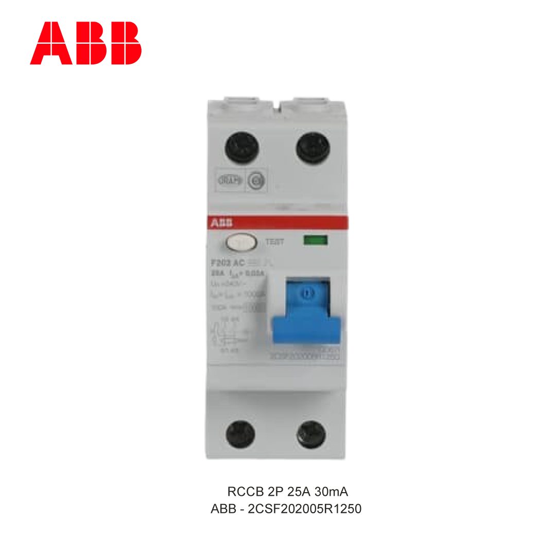 RCCB 2P 25A 30mA