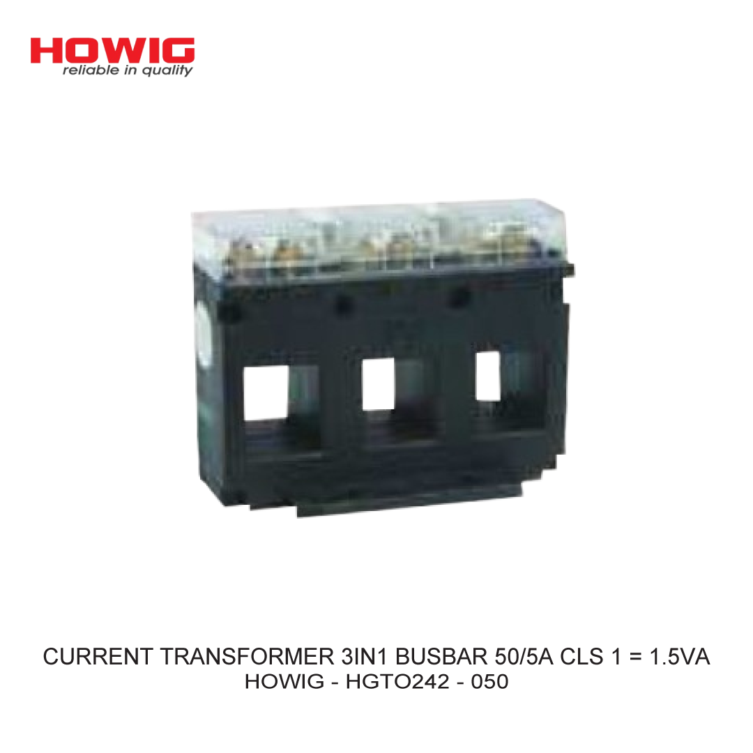 CURRENT TRANSFORMER 3IN1 BUSBAR 50/5A CLS 1 = 1.5VA