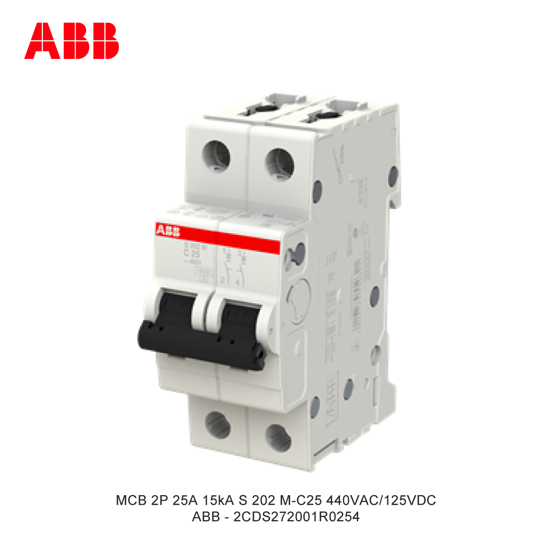 MCB 2P 25A 15kA CURVA C