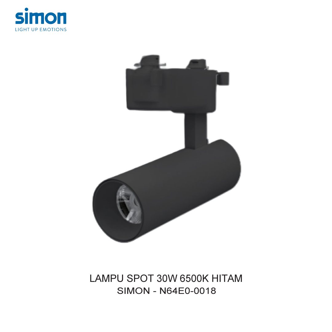 SIMON LAMPU SPOT 30W 6500K HITAM