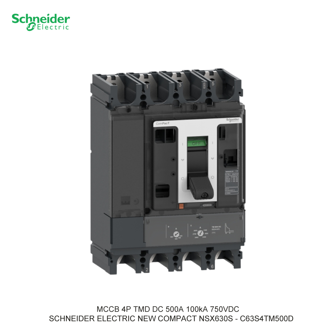 MCCB 4P TMD DC 500A 100KA 750VDC