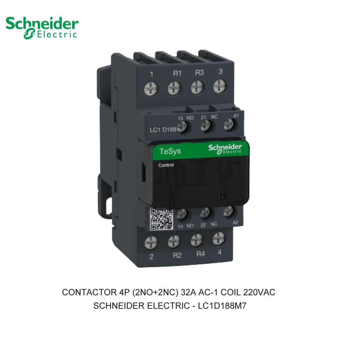 CONTACTOR 4P (2NO+2NC) 32A AC-1 COIL 220VAC