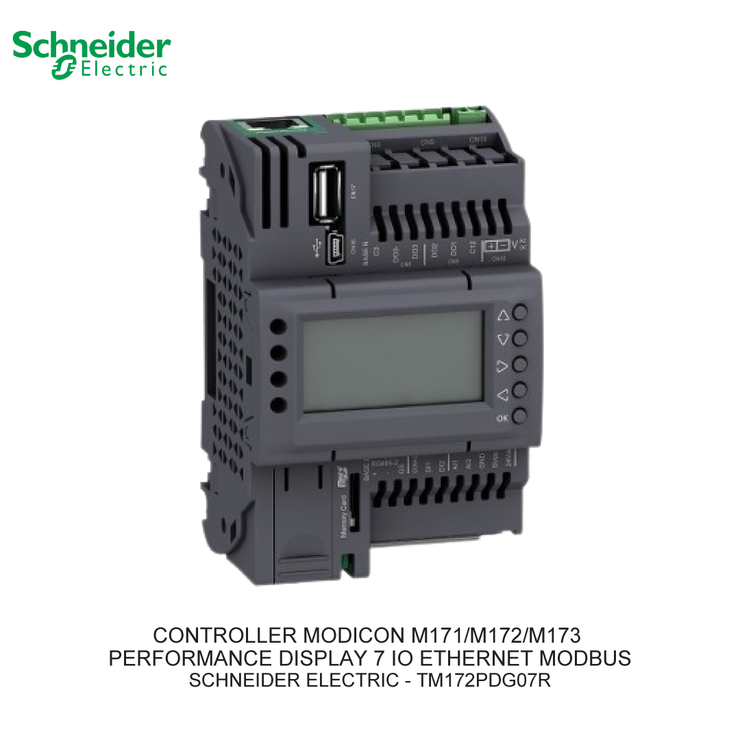 CONTROLLER MODICON M171/M172/M173 PERFORMANCE DISPLAY 7 IO ETHERNET MODBUS