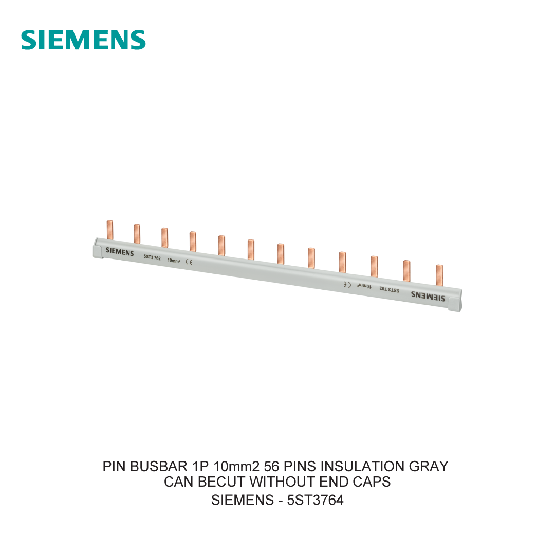 PIN BUSBAR 1P 10mm2 56 PINS INSULATION GRAY CAN BECUT WITHOUT END CAPS