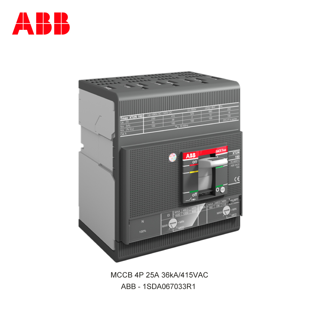 MCCB 4P 25A 36kA/415VAC