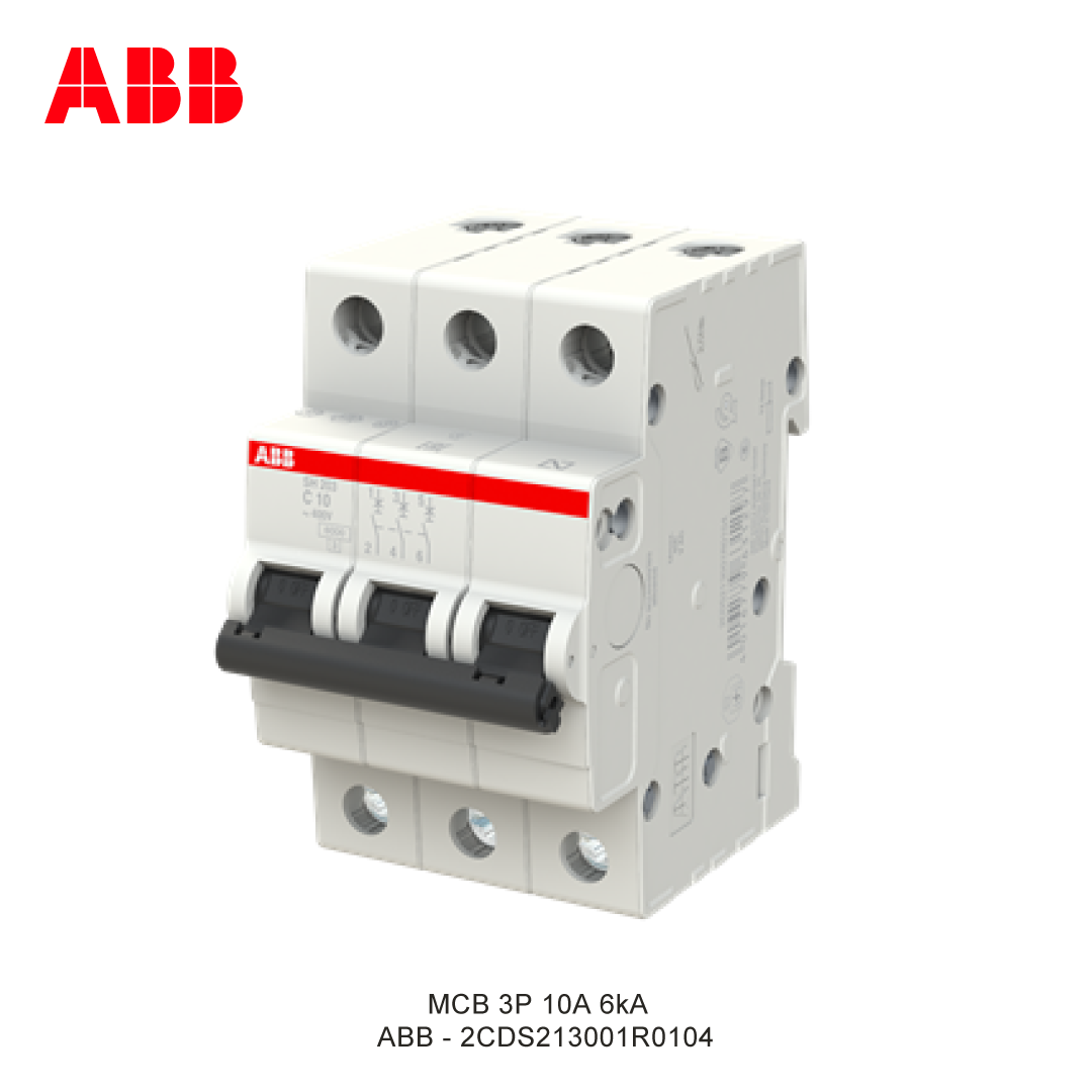 MCB 3P 10A 6kA KURVA C