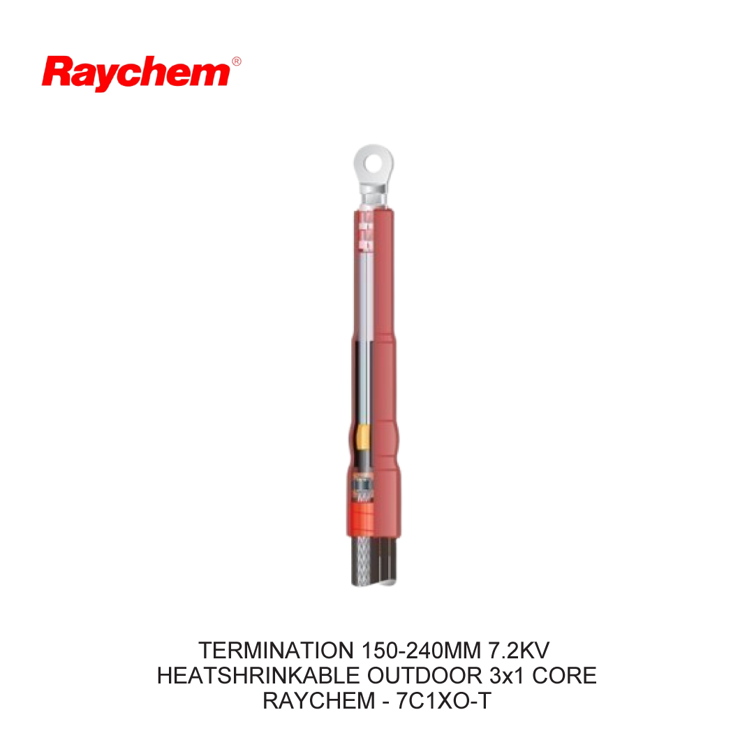 TERMINATION 150-240MM 7.2KV HEATSHRINKABLE OUTDOOR 3x1 CORE