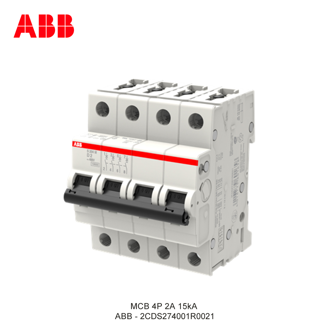 MCB 4P 2A 15kA CURVA D