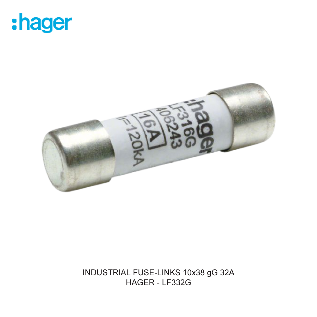 HAGER INDUSTRIAL FUSE-LINKS 10x38 gG 32A