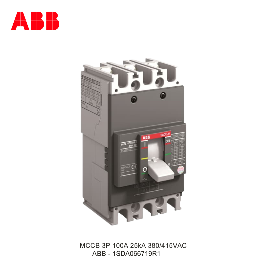 MCCB 3P 100A 25kA 380/415VAC