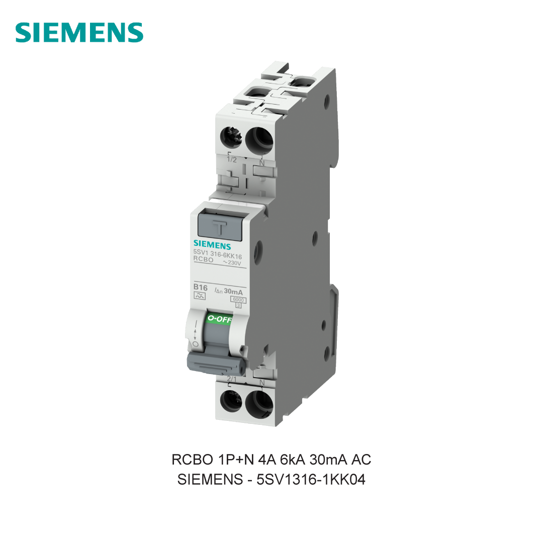 RCBO 1P+N 4A 6kA 30mA AC