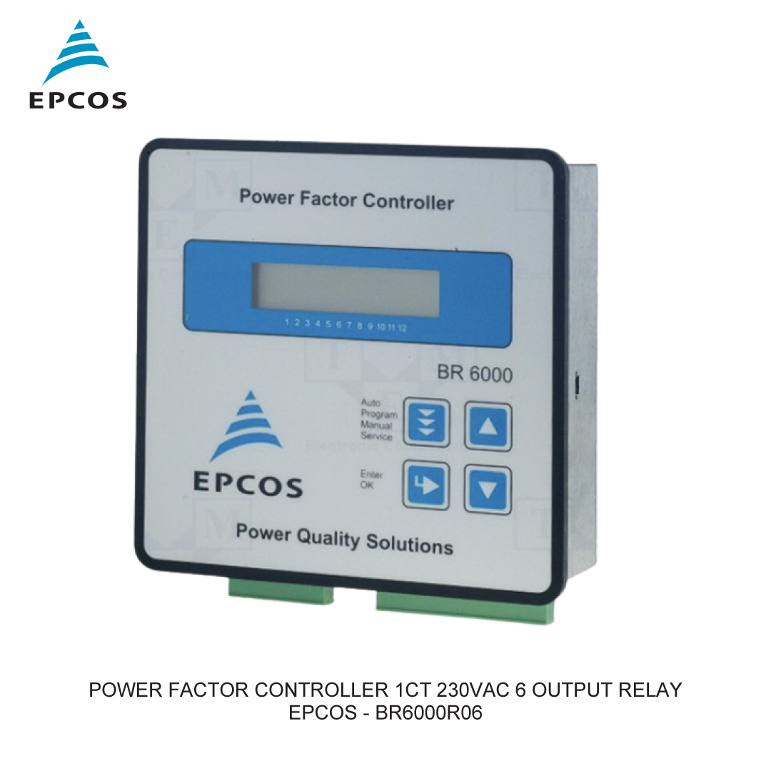 POWER FACTOR CONTROLLER 1CT 230VAC 6 OUTPUT RELAY EPCOS
