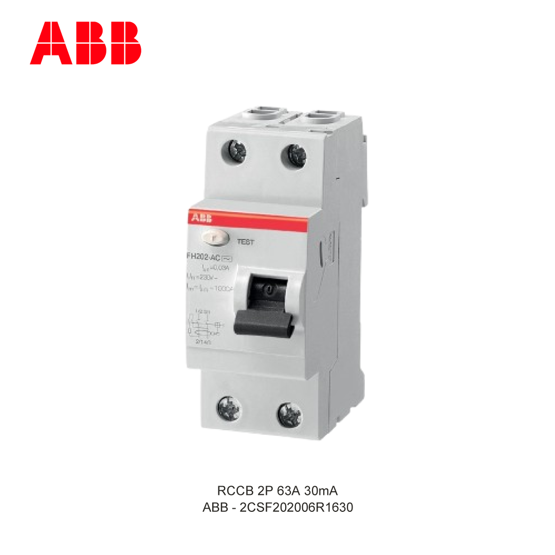 RCCB 2P 63A 30mA