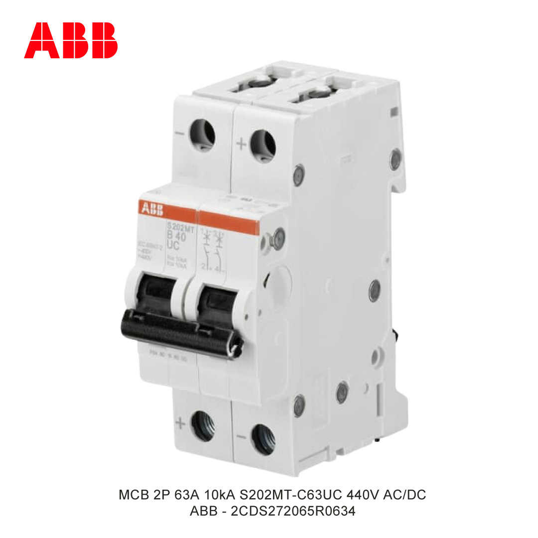 MCB 2P 63A 10kA KURVA C
