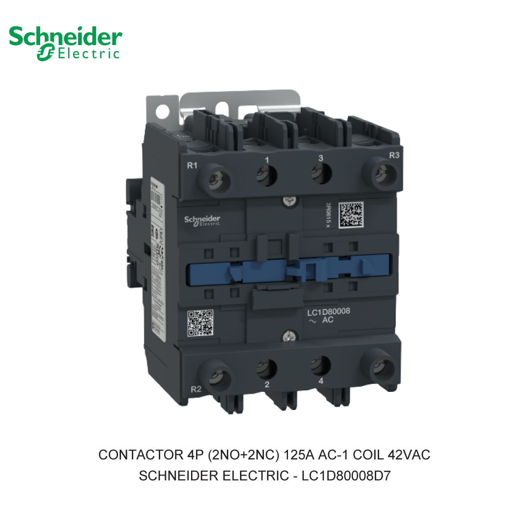 CONTACTOR 4P (2NO+2NC) 125A AC-1 COIL 42VAC