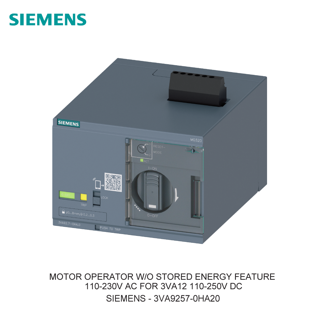 MOTOR OPERATOR W/O STORED ENERGY FEATURE 110-230V AC FOR 3VA12 110-250V DC
