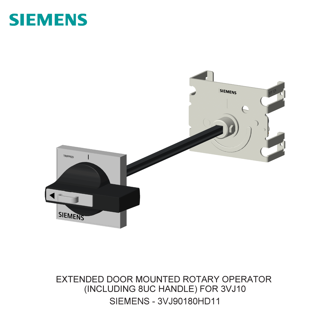 EXTENDED DOOR MOUNTED ROTARY OPERATOR (INCLUDING 8UC HANDLE) FOR 3VJ10