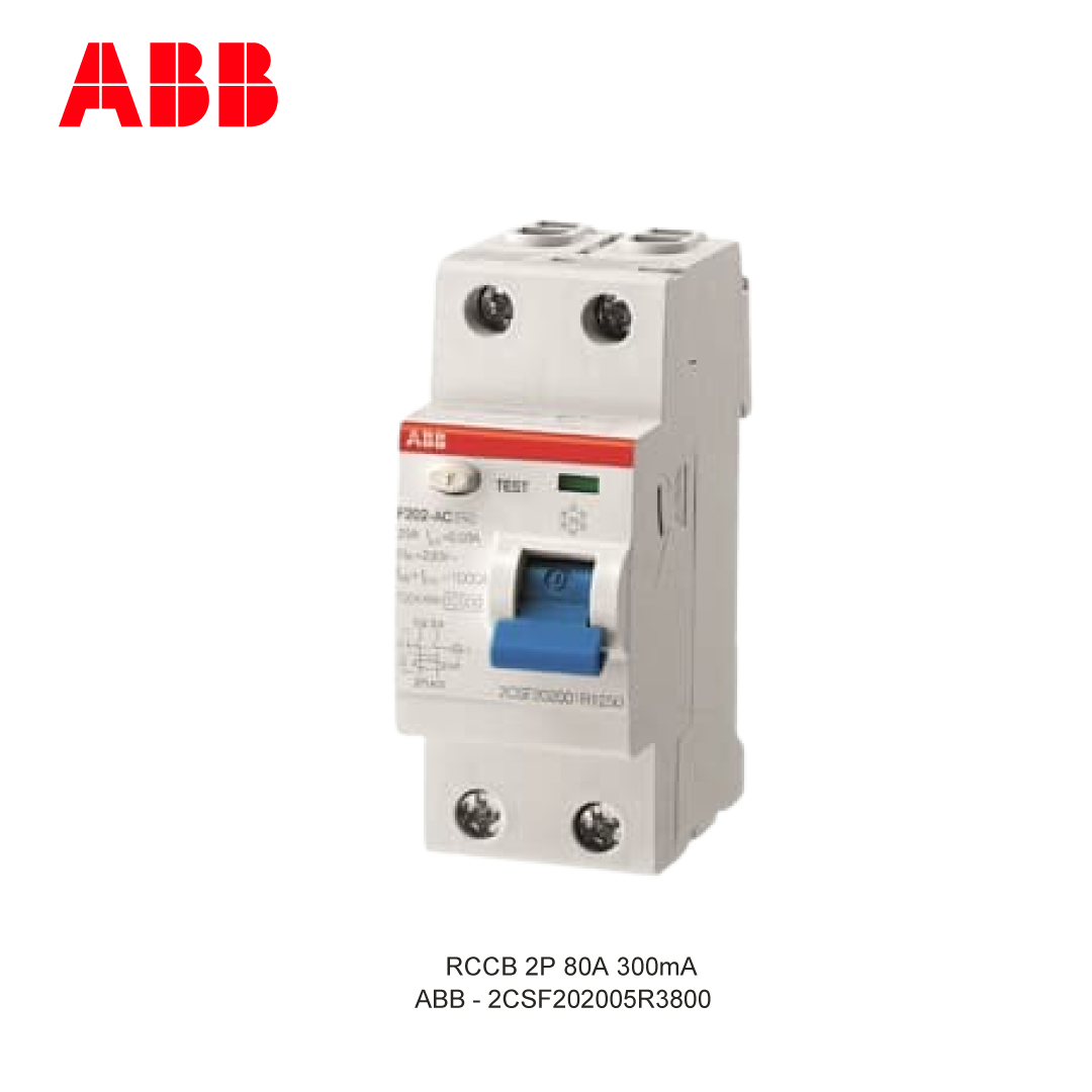 RCCB 2P 80A 300mA