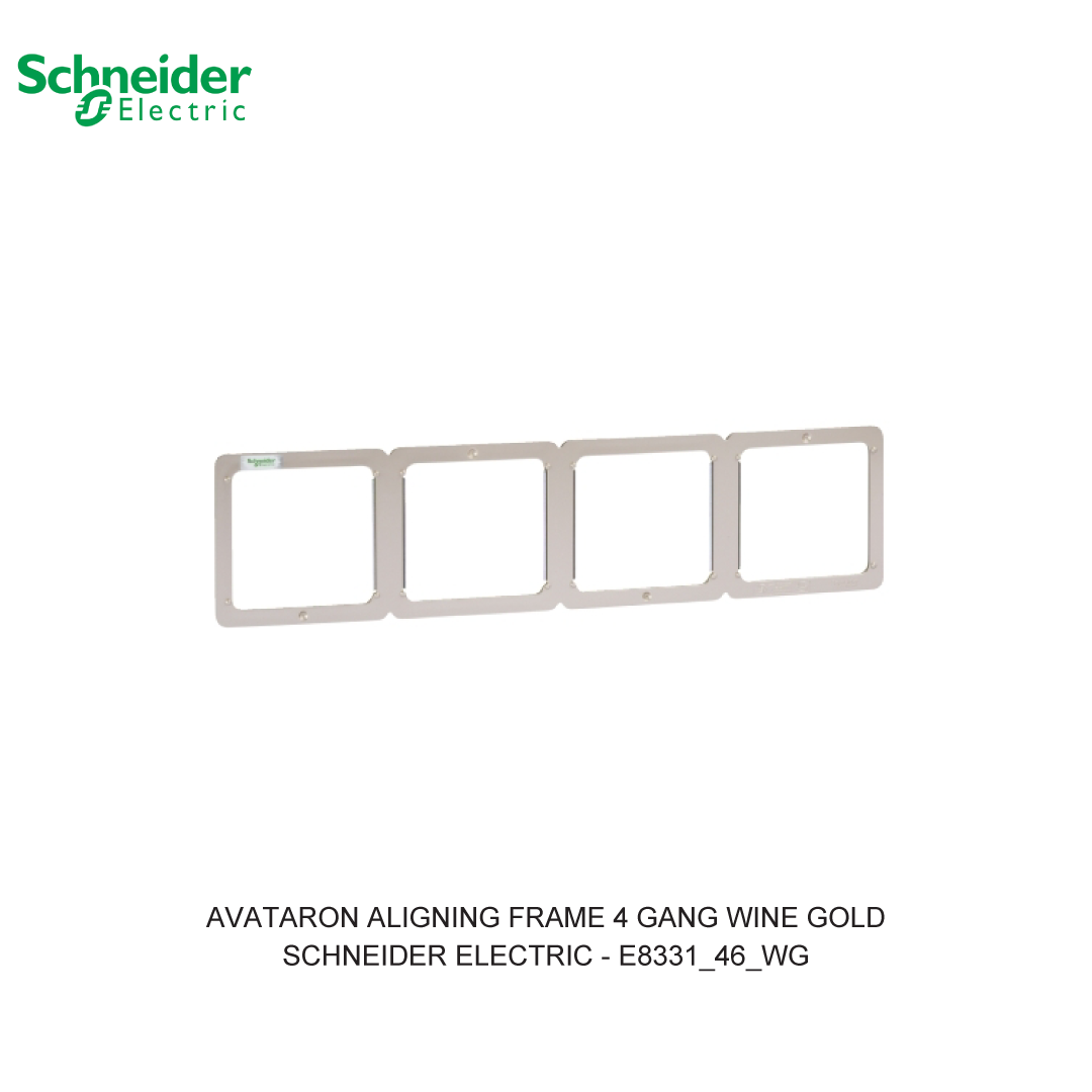 AVATARON ALIGNING FRAME 4 GANG WINE GOLD