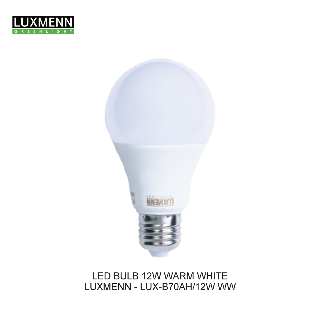 LUXMENN LAMPU BULB 12W WARM WHITE