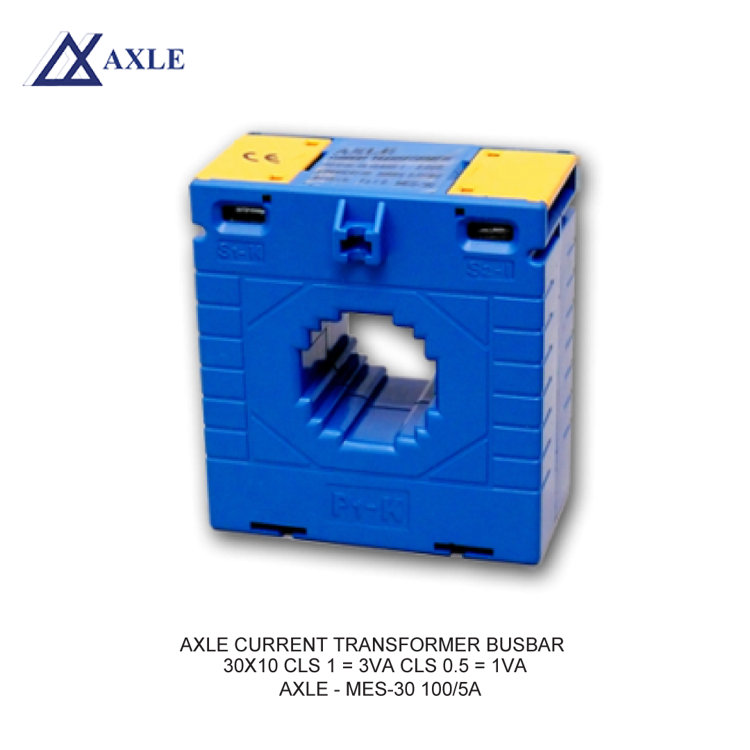 AXLE CURRENT TRANSFORMER BUSBAR 30X10 CLS 1 = 3VA CLS 0.5 = 1VA