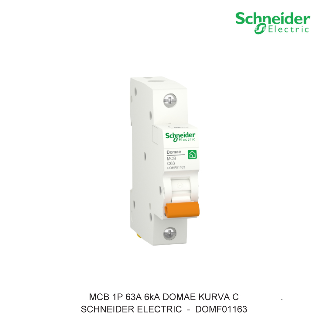 MCB 1P 63A 6kA KURVA C