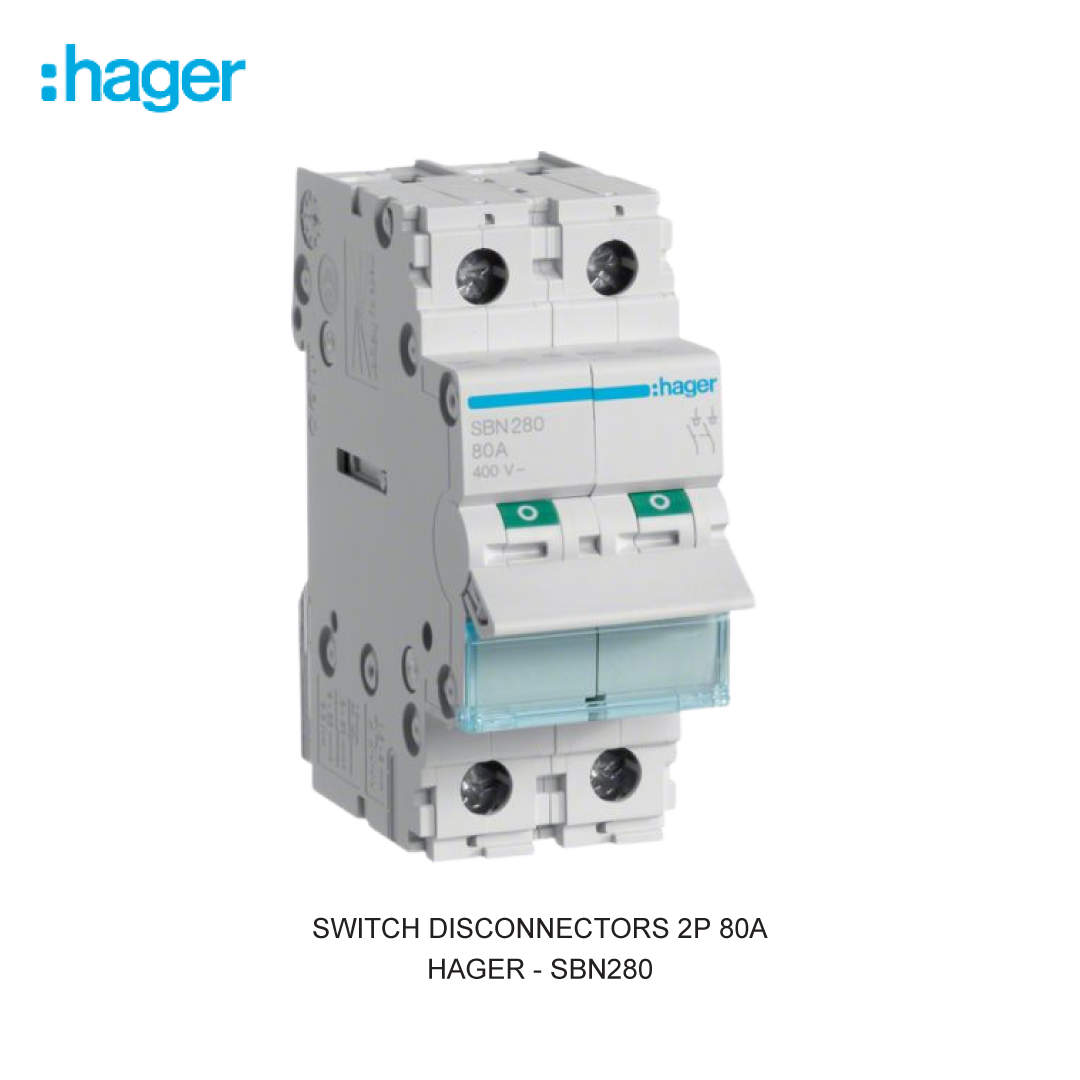 SWITCH DISCONNECTORS 2P 80A