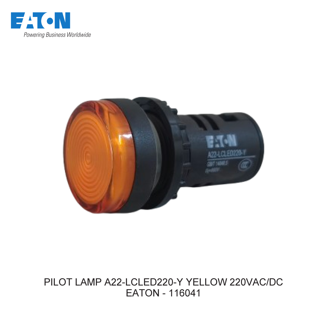 PILOT LAMP A22-LCLED220-Y YELLOW 220VAC/DC